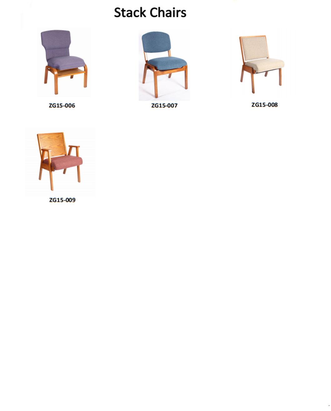 Professional Manufacturer of Hot Selling Wood Church Auditorium Chair (ZG15-007)