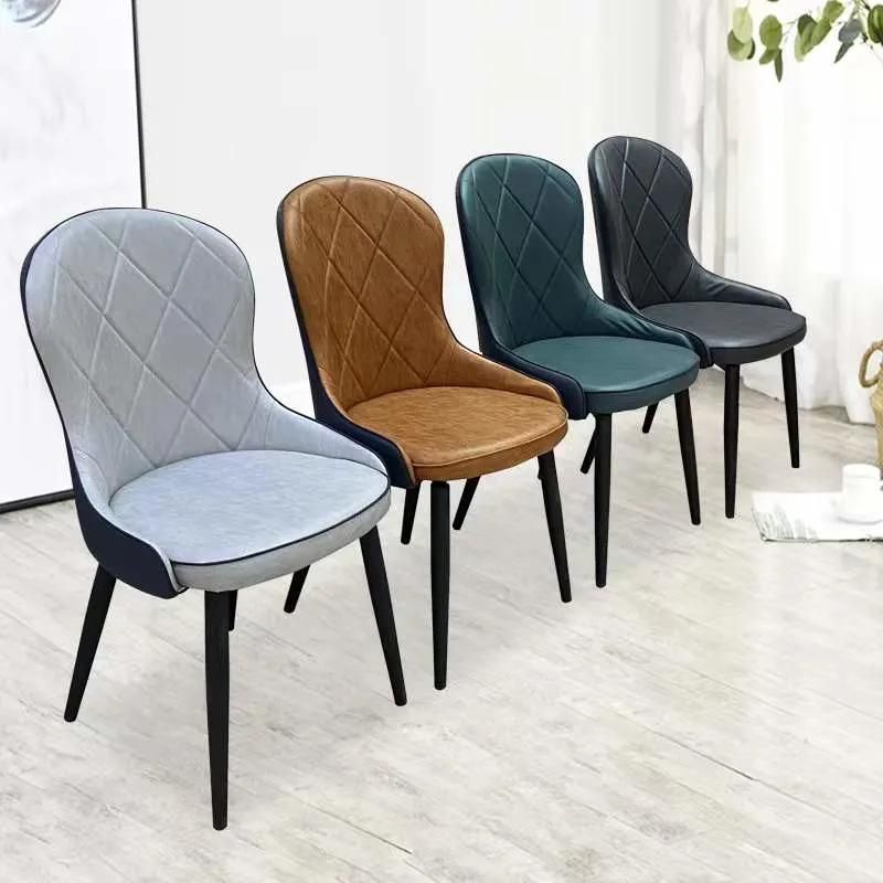 Modern PU Leather Dining Chair for Dining Room and Hotel