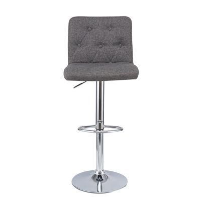 Hot Sell Bar Stools Bar Chair Stainless Steel Silver Custom Top Metal Key Surface Modern Furniture