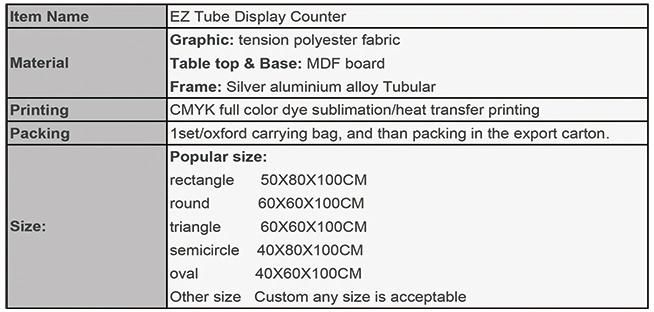 trade show exhibition tension fabric podium display LOGO Brand counters