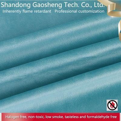 High Quality Flame Retardant Polyester Couch Sofa Velvet Fabric