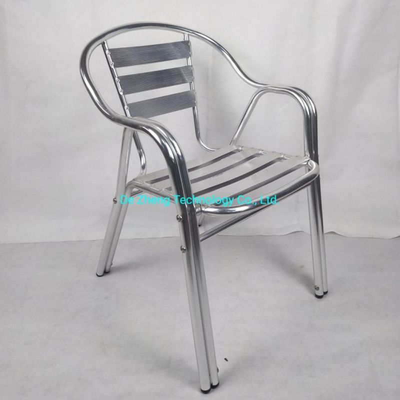 Modern Outdoor Furniture Garden Aluminum Bar Chair Patio French Bistro Aluminum Restaurant Beach Dining Chair