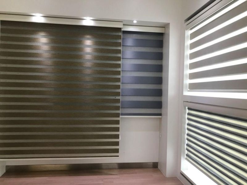 Semi-Blackout Triple Shade Blinds Shangri-La Blinds