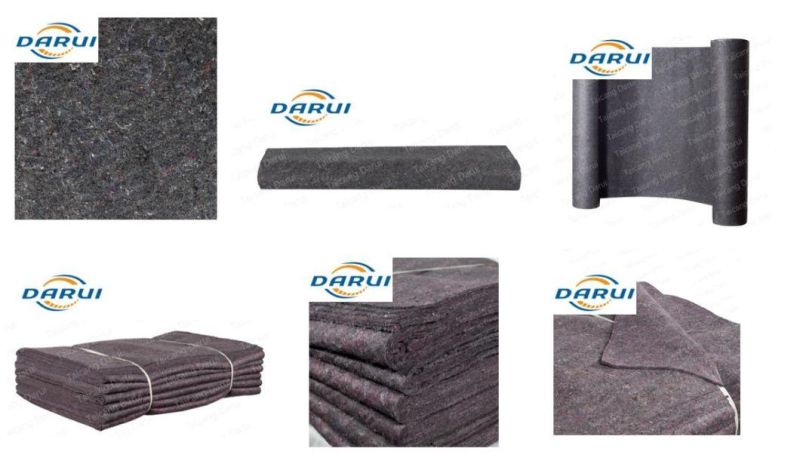 China Wholesale Grey Color Felt Fabric