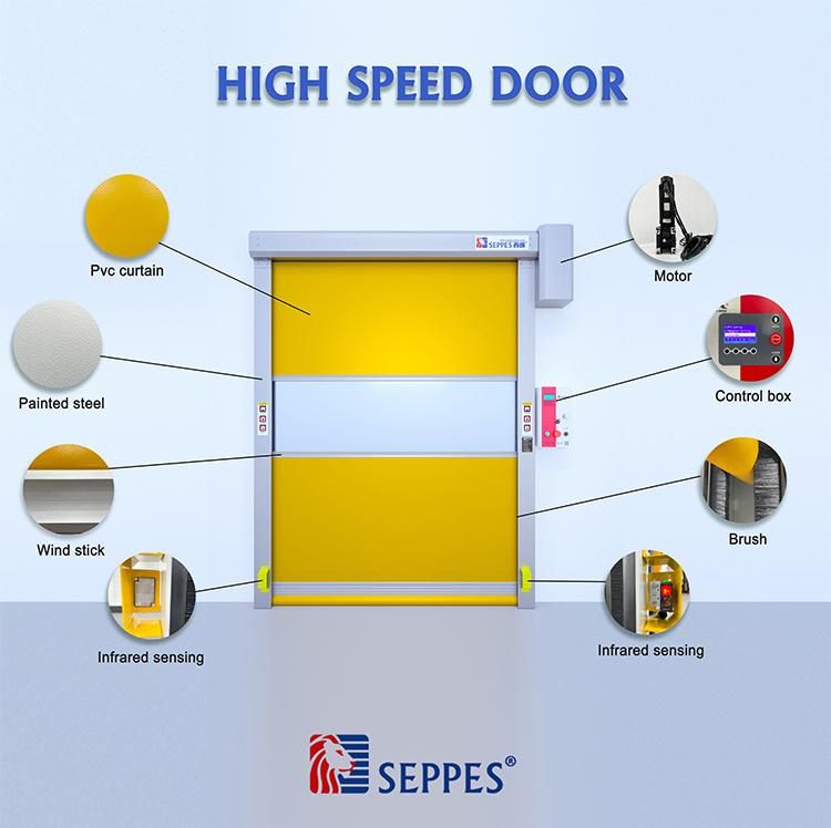 Villa Logistics Channel Fast Rolling Blind Factory Entrance Door