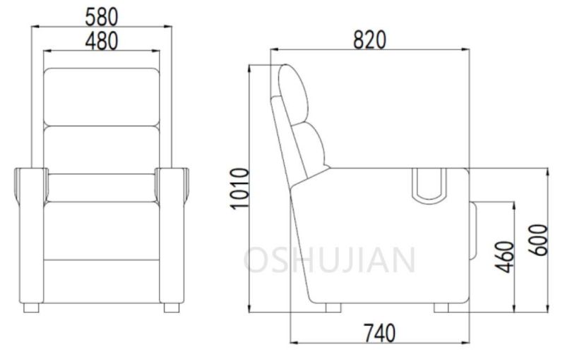 Hot Sale Color Matching Sofa Customized Cinema Seat Reclining Theater Chairs