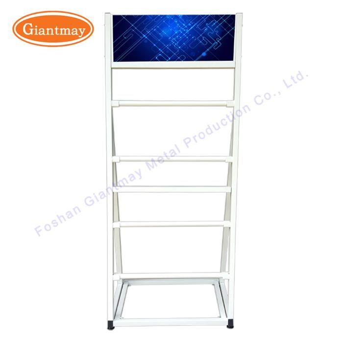 Exhibition Stand Professional Design Metal Display Fabric Roll Rack