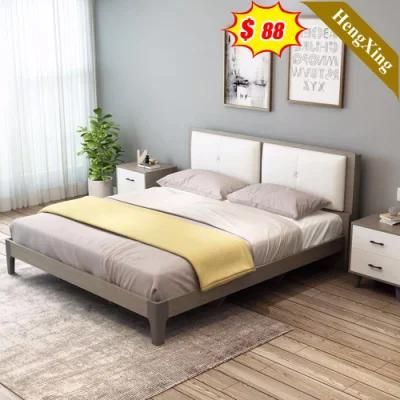 Modern Bedroom Set Furniture Mattress Nightstand Double Wall Bed King Bed with Storage