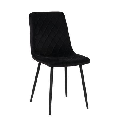 Kitchen Room Modern Home Living Room Restaurant Velvet Soft Fabric Metal Banquet Dining Chair for Wedding