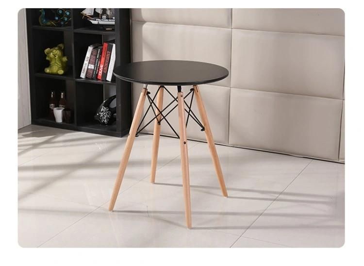 Wholesale Italian Modern Simple Style Dining Room Set Round Wood Dining Table with Chair Light Luxury Household MDF Dining Table