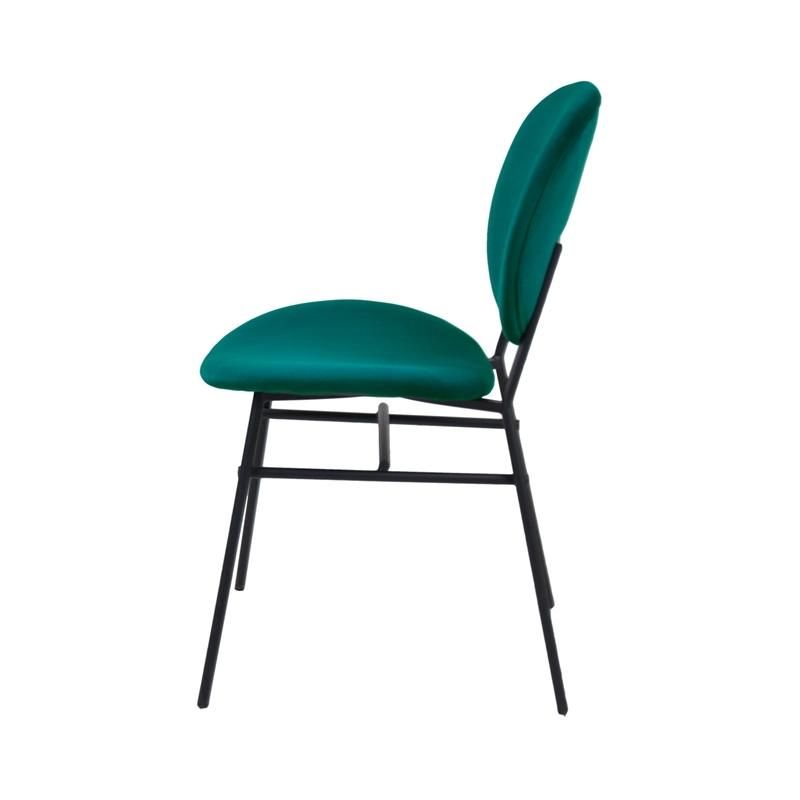 Wholesale Home Furniture Green Velvet Fabric Modern Design Dining Chair