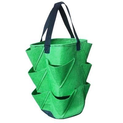 Strawberry Grow Bag DIY Jardinage Potager Strawberry Planter PE Fabrics Vegetable Garden Pots Planters Garden Bag Planting Tool