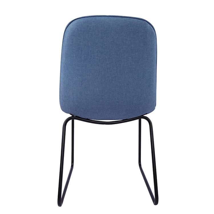 Factory China Wholesale Modern High Quality Custom Metal Leg Fabric Velvet Dining Room Commercial Restaurant Chair