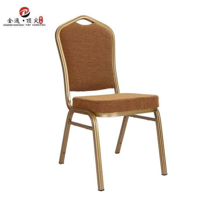 Foshan Factory Stackable Metal Fabric Wedding Event Banquet Chair for Rental