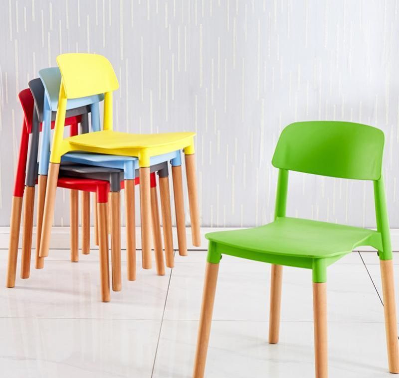 Room Furniture Scandinavian Design Green PP Dining Chair Home and Office Use Furniture Chair