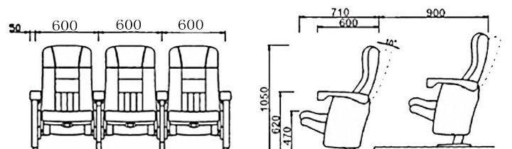 High Quality Public Office Conference Hall Auditorium School Theater Cinema Chair