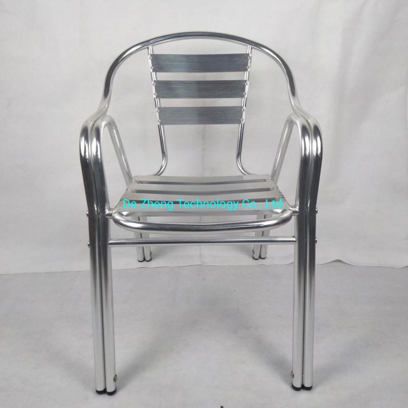 Modern Outdoor Furniture Garden Aluminum Bar Chair Patio French Bistro Aluminum Restaurant Beach Dining Chair