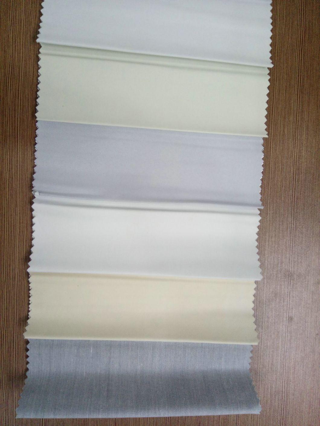 Flocking White Coating Blackout Roman Window Shades Fabric and Roman Finished Blinds