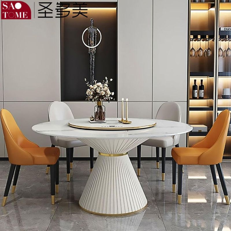 Modern Restaurant Dining Room Round Table T with 4 6 Seaters