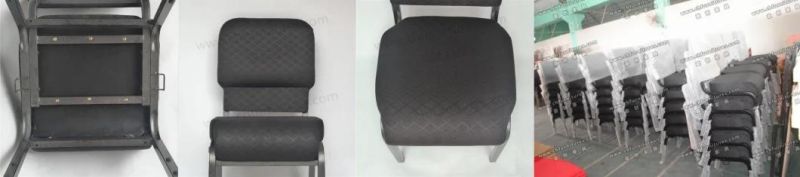 Yc-G70 Black Fabric Cheap Used Stackable Church Chairs Price