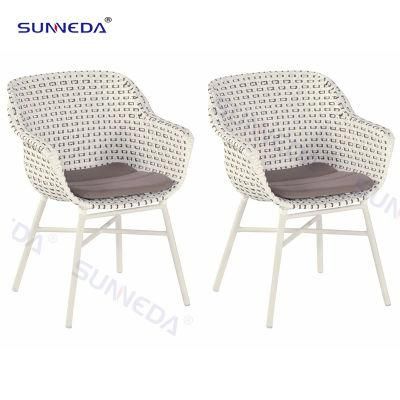 Modern Leisure Garden Rattan Dining Chairs Set