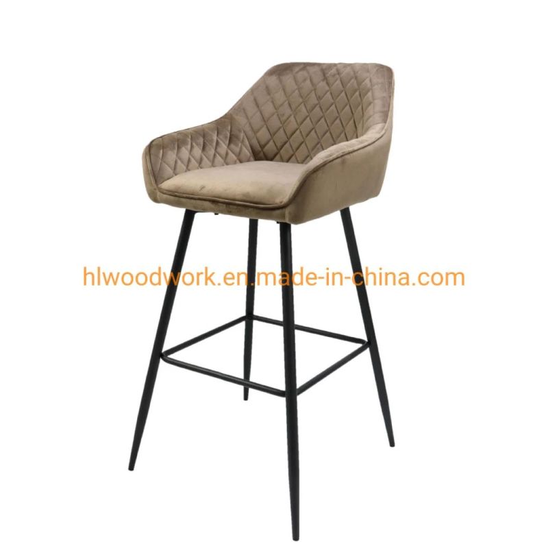 Metal Legs High Bar Stools Chair for Cafe Bar Table Kitchen Modern Barchair. Metal Bar Chair Stylish Barstool Design Bistro Kitchen Dining Counter Bar Stools