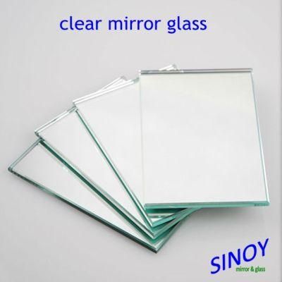 Double Coated with Two Layers of Waterproof Paint Clear Float Silver Mirror Glass