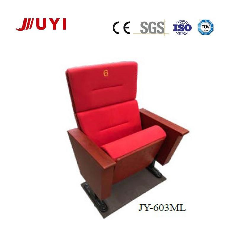 Jy-603ml Folding Cover Fabric 3D Model Home Theater Wholesale Used Hot Selling Conference Church Cinema Chairs for Sale