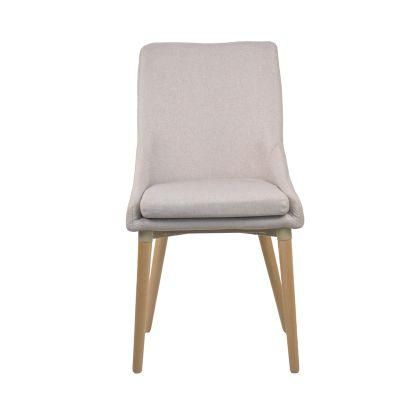 Fabric Seat Nodric Ash Solid Wood Legs Kitchen Dining Room Chair