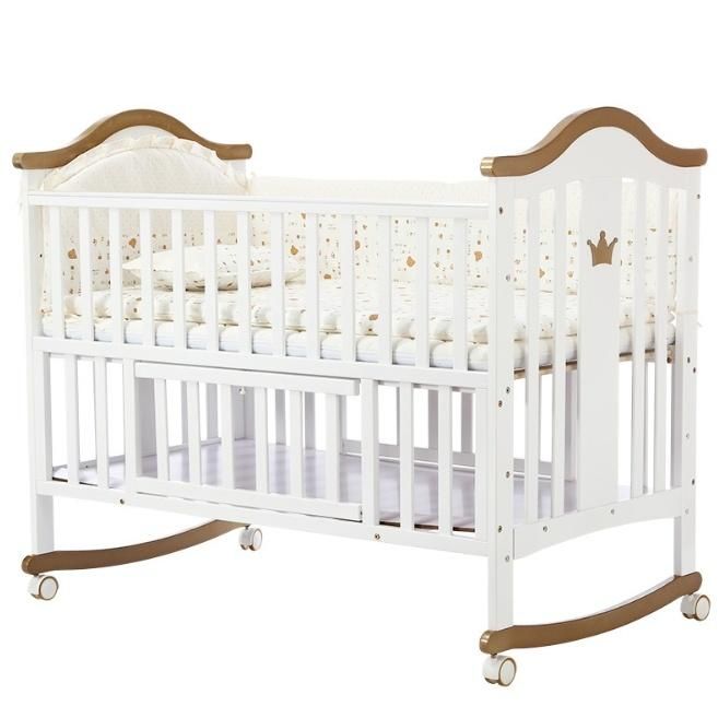 High Quality Multifunctional Baby Goods Wooden Baby Furniture Crib 2022