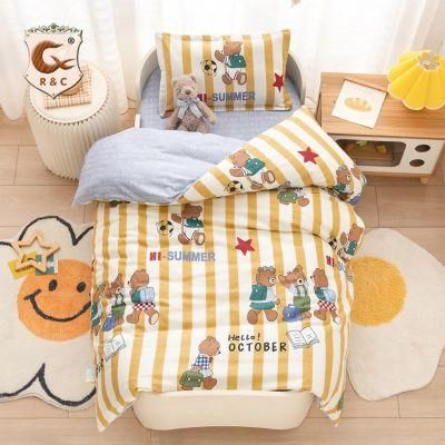 Cotton Children Bedding Sets Cartoon 4PCS Bed Sheet Bed Set Twin Size Kids Cartoon Bedding Sets