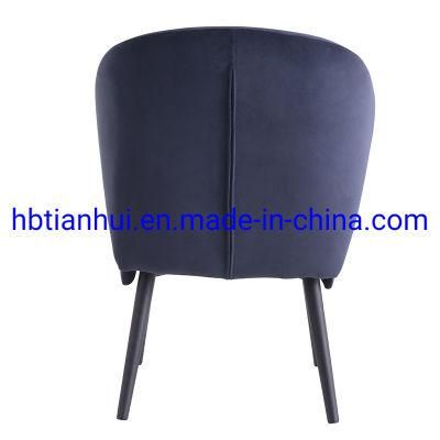 Modern Hot Sale Metal Leg Chair Comfortable Fabric Dining Chair Wholesale Armless Chair Home Furniture Chair