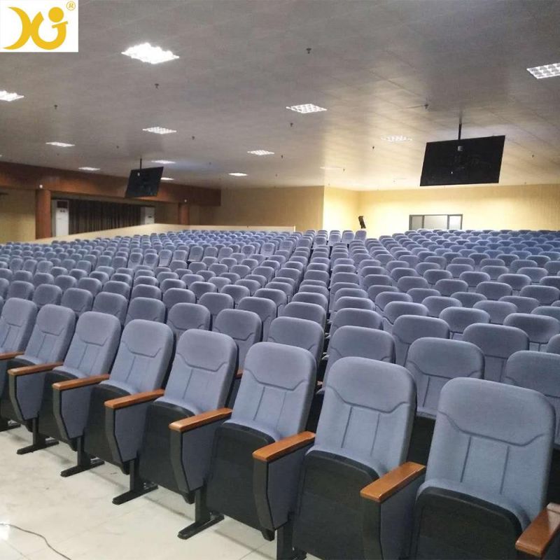 Cheap Price Interlocking Church Seating Folding Theater Cinema Chair Conference Lecture Hall Seats Auditorium Chair with Folded Writing Table