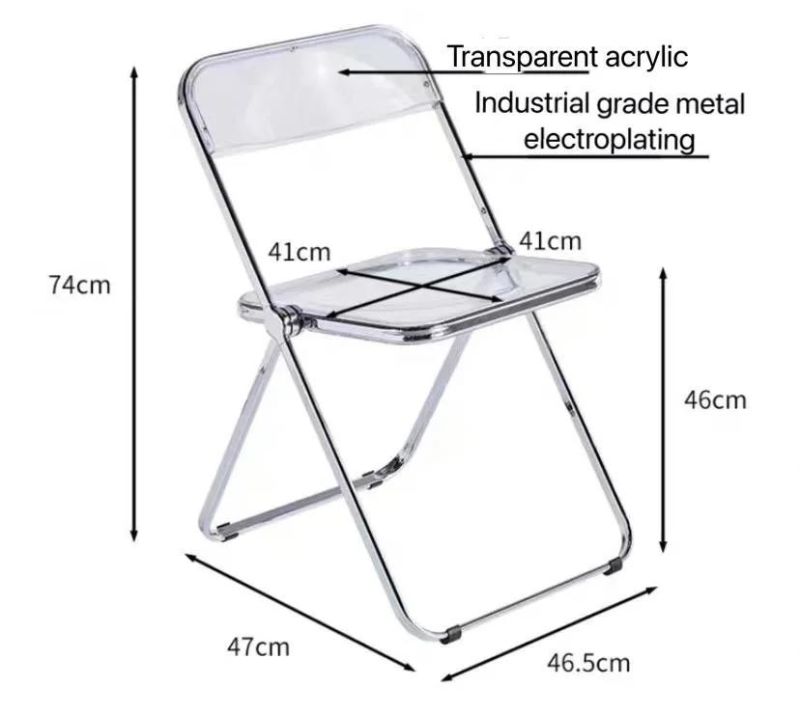 New Fashion Metal Frame Office Chair Without Armrest Smart Metal Chair