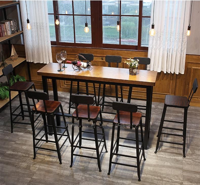 Metal Wood Bar Stool Chair Cafe Shop Project Contract Furniture