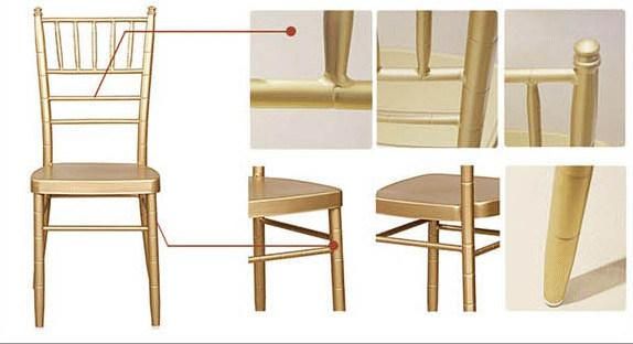 Luxury Metal Gold Chiavari Wedding Party Hotel Banquet Tiffany Chair