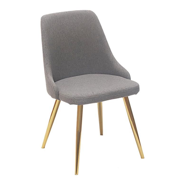 High Quality Hot Sale Modern Dining Room Furniture Nordic Fabric Dining Chairs Stacking Dining Room Chair Wholesale