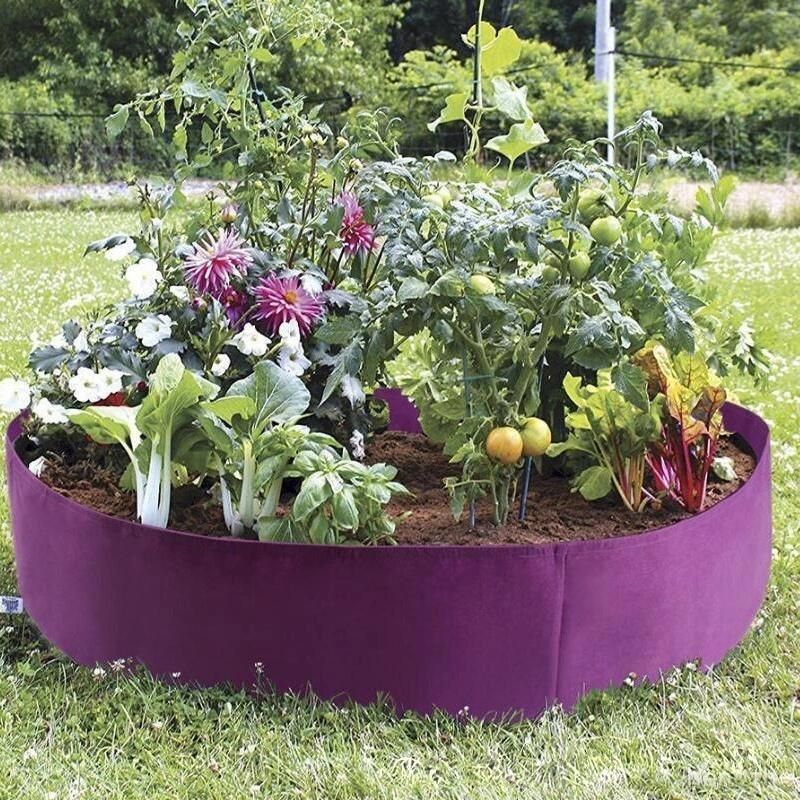 Breathable Felt Fabric Planter Grow Bags for Plants Garden Bed Round Planting Container Grow Bag