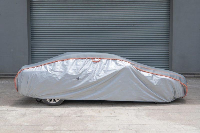 4 Layers Outdoor Car Covers for Automobiles Hail UV Snow Wind Protection Universal EVA+Non-Woven Fabric Hail Protection