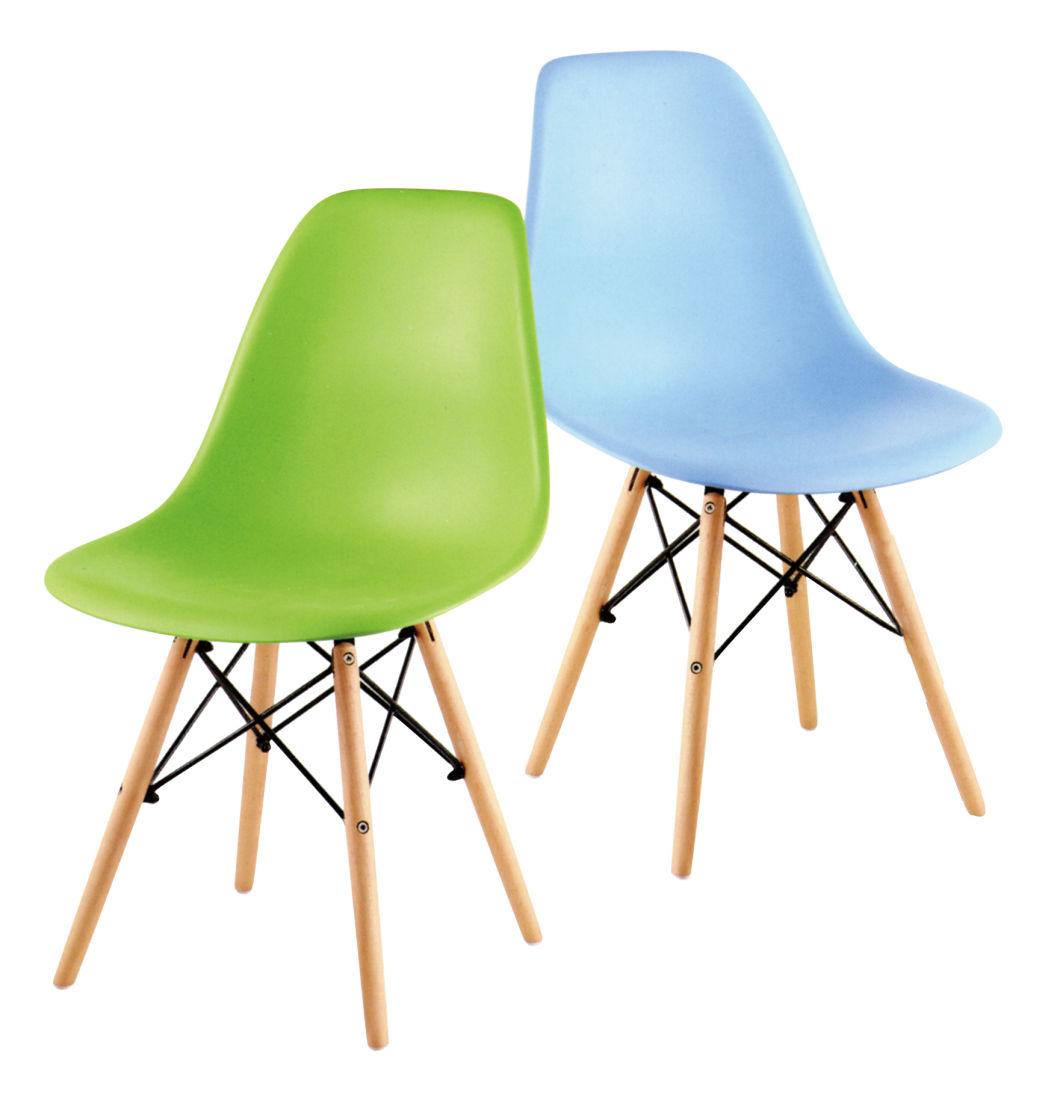 Fast Shipment Wholesale Hot Selling Wooden Leg Modern Nordic Plastic Eames Dining Chair