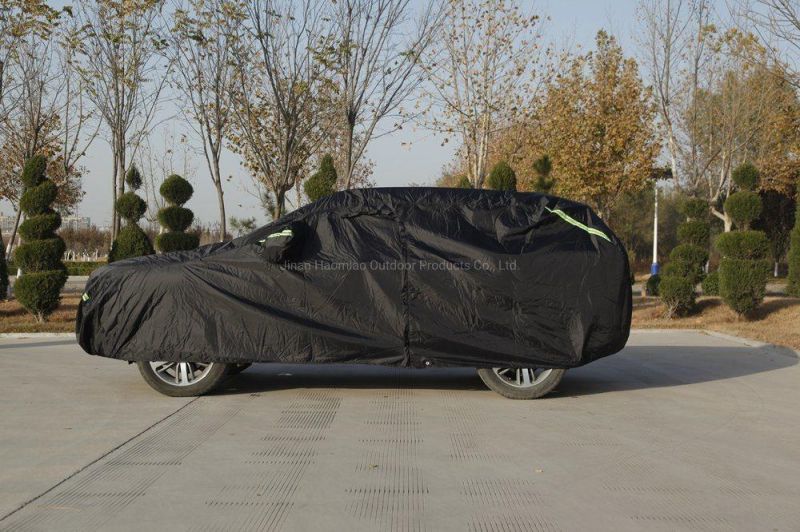 Car Cover Waterproof All Weather Oxford Fabric in Black