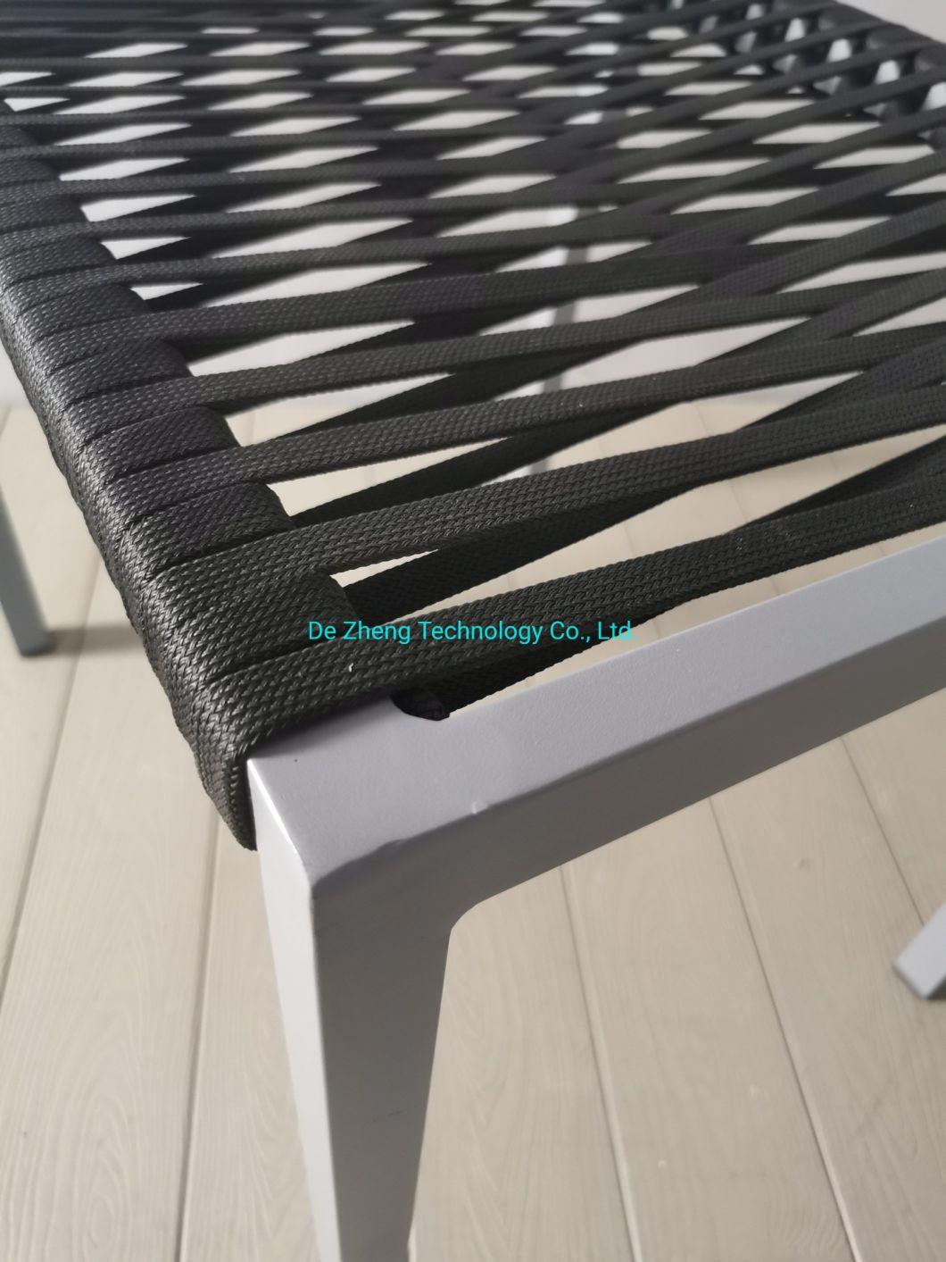 Restaurant Aluminium Outdoor Rope Dining Chair