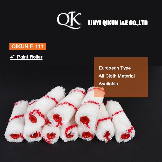 E-103 Hardware Decorate Paint Hand Tools Plastic Handle Acrylic Fabric Paint Roller European Type Foam Roller