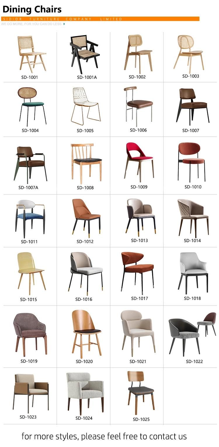 Length Ultra Modern Dining Chairs with Metal Legs for Restaurant