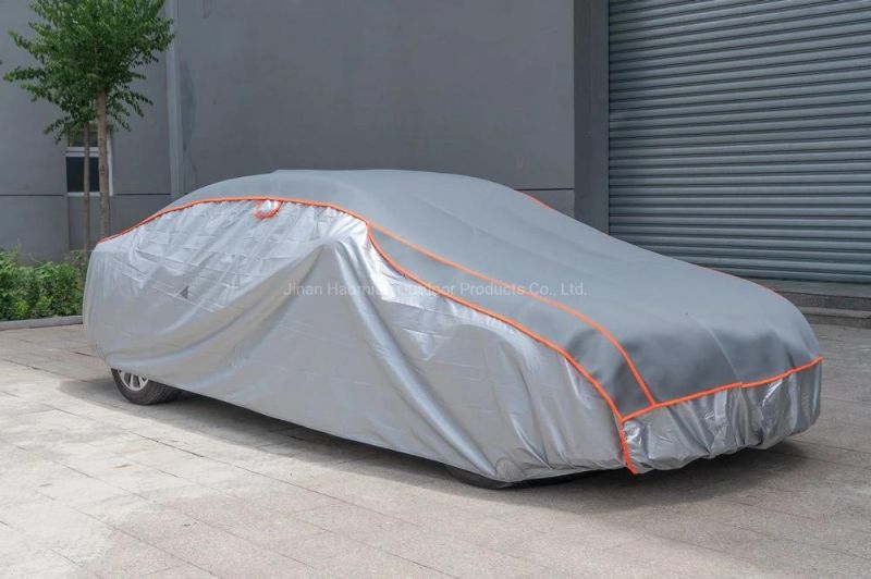 4 Layers Outdoor Car Covers for Automobiles Hail UV Snow Wind Protection Universal Full Car Cover EVA+Non-Woven Fabric