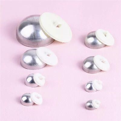 Wholesales Plastic Shank Back Buckle Fabric Cloth Covered Component Decoration Mushroom Cap Sofa, Headwear Jewelry