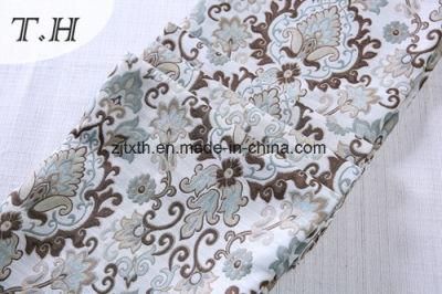 100% Polyester Floral Jacquard Sofa Cover Material