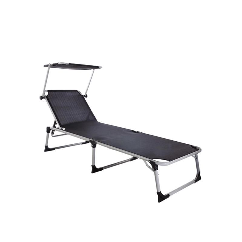 Aluminum Folding Beach Bed with Sun Shade