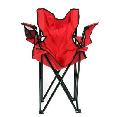 Fashionable Hot Sales Red Color Kids Chair with Umbrella for Girls, Folding Beach Chair for Children