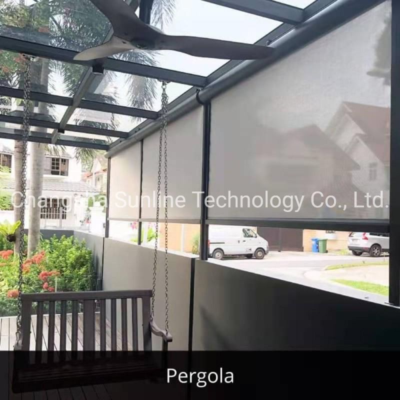 Motorized External Roller Blinds, Outdoor Windproof Blinds